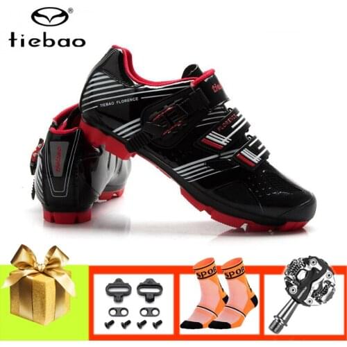 Tiebao cycling shoes mountain bike sneakers men women sapatilha ciclismo mtb Pedals professional breathable SPD bicycle shoes