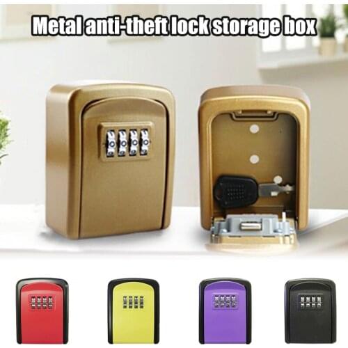 Password Key Box Wall Mounted Security Anti-theft Outdoor Key Safe Lock Storage Box He