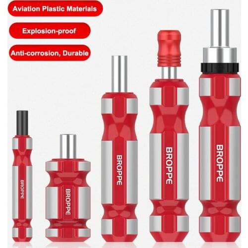 1pc Hex Quick Change Screwdriver Bit Holder Handle 1/4 Inch Magnetic Hex Tip Ratchet Wrench Handle for Flat Screwdriver Bits