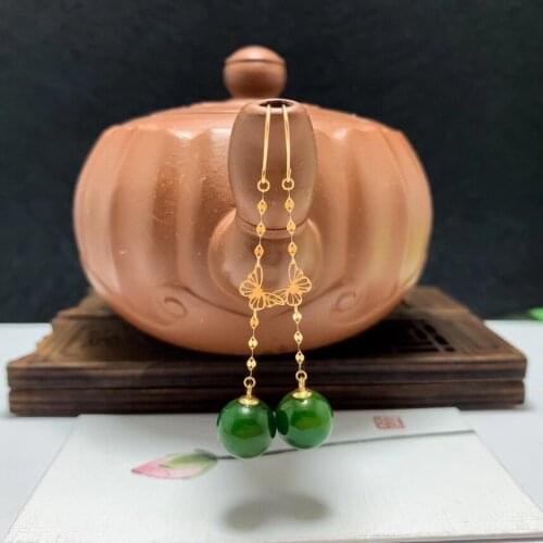 100% Natural And Real Jasper Earring 925 sterling silve Jade Earring Wedding Jewelry