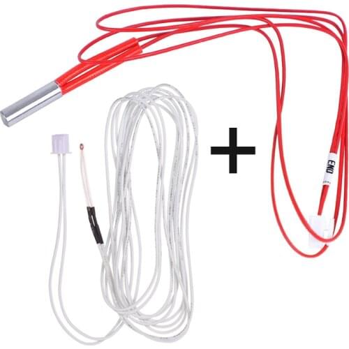 2PCS 3D Printer Part 48CM Thermistor Thermal Cable With Cartridge Heater Heating Cable For Anet ET4 ET4X ET4Pro ET5 ET5X ET5Pro