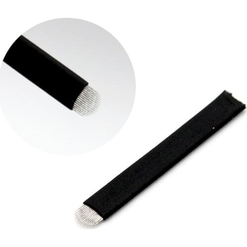 25PCS/Box 0.16mm 14/16/18/20U-shaped Slimmest Microblading Needles Disposable for permanent Beauty Tool Microblade