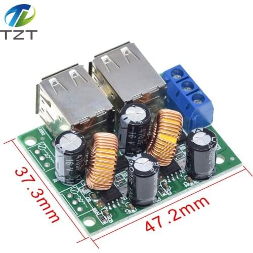 4 Four USB Port A5268 Step Down Power Supply Converter Board Module DC 12V 24V 40V to 5V 5A For MP3/MP4 Phone Car Equipment