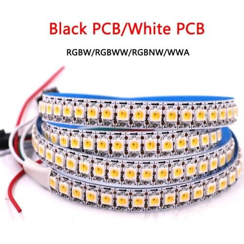 5V SK6812 RGBW RGBWW LED Strip Light 5050 30/60/144 LEDs/M Full Color Pixel Lights Waterproof RGB LED Strip Flexible 1m 2m 5m