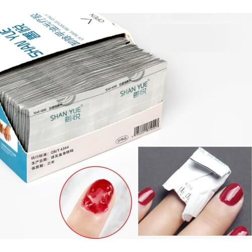 50/100/200pcs Nail Removal Wraps Easy Wipes Soak Off UV Gel Nail Polish Remover For Salon Manicure Cleaner Nail Art Tools Ta#097