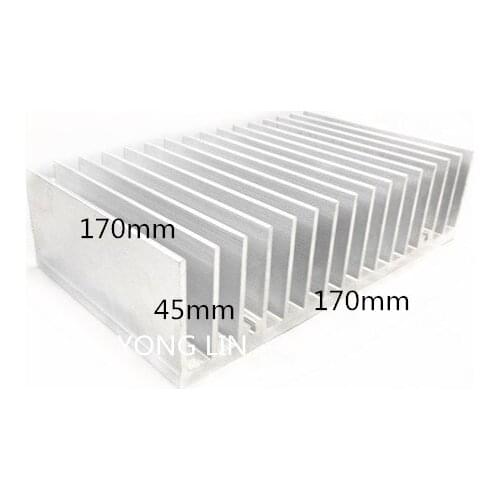 1pcs Aluminum Heatsink170*45-170MM/High-power heatsink/Special chassis cooling/Dedicated high-power electronics cooling
