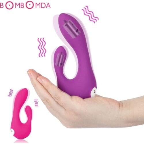 Anal Vibrator Clit Stimulator Dildo Vibrator for Women Adult Sex Toys Dual Motor Rabbit Vibrator 7 Function Rechargeable G-spot