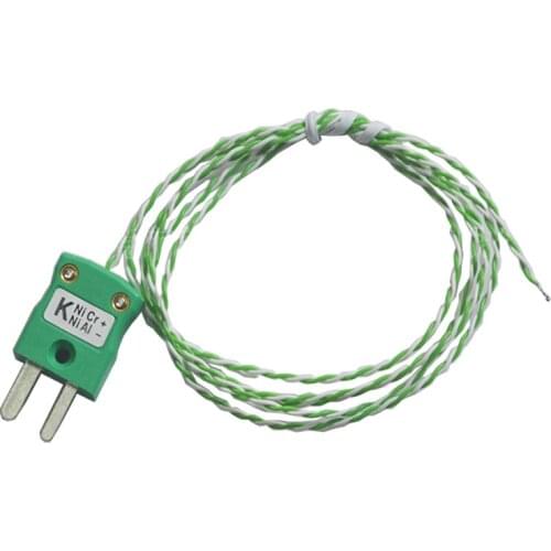 White and Green PFA Wire Welding thermocouple