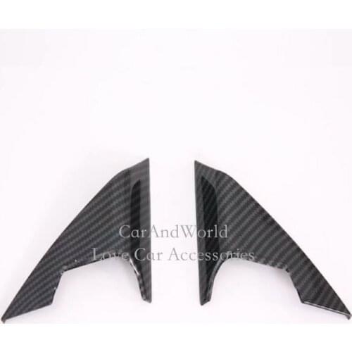 For Toyota Avalon XX50 2019 2020 Interior Inner A Pillar Triangle Columns Cover Frame Panel Trims ABS Chrome Car Accessories