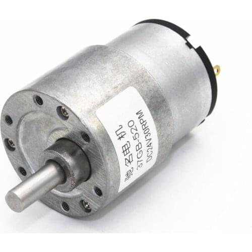 JGB37-520 Deceleration Motor, Miniature DC Gear Motor, 6V 12V 24V Robot Motor