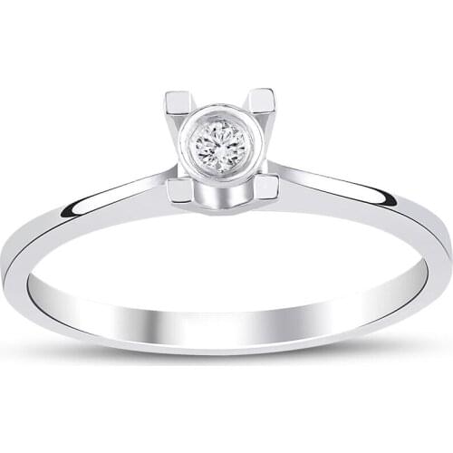 0.04 Carat Diamond Tektas Ring Handy Custom Craftsmanship Gift Gold Special Occasions Design Shiny Elegant Jewelry