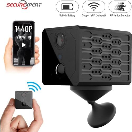 Mini 1080P Wireless Camera HD Motion Camcorder Detection Body PIR Infrared Sensor Camera Two-Way Voice Suitable for Home