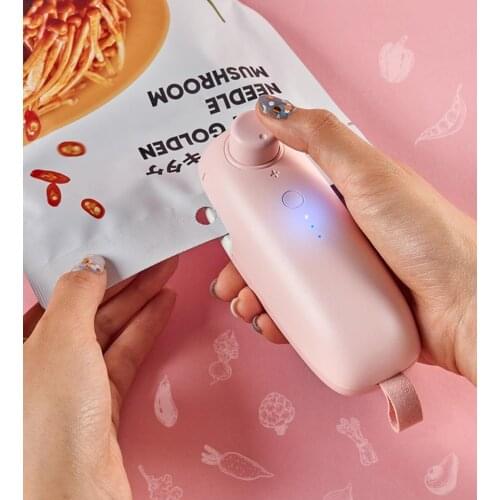 Mini Portable Bag Sealer Handheld Vacuum Household Sealing Pouches Machine For Food Storage For Kitchen Accessories