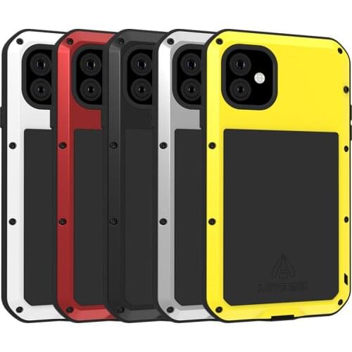 Original Love Mei Powerful Case For Iphone 12 11 Pro Max Mini Shockproof Metal Aluminum Waterproof Cover For Iphone11Pro Max
