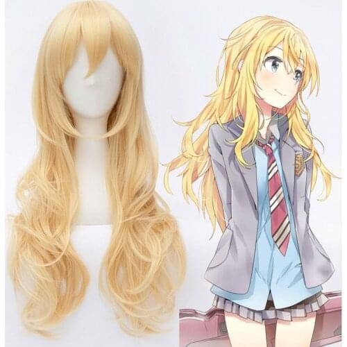 Anime Your Lie in April Miyazono Kaori Wig Cosplay Costume Women Long Synthetic Hair Halloween Party Role Play Wigs