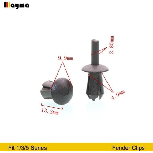 20pcs Plastics clips for BMW 3 Series E46 E90 E91 E92 Wheel Arch Liner Clips Splashguard Rivet Auto Car Accessories