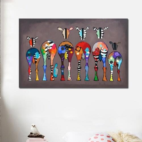Full drill Crystal Paintings Diamond Embroidery Six Zebras Full round 5d Diy diamond painting abstract Animal Mosaic art,YG2380