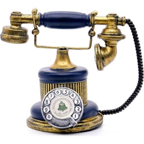 Retro European-style Old-fashioned Telephone Old Cafe Bar Shop Restaurant Window Display Decoration Model Quick-drying Ornaments