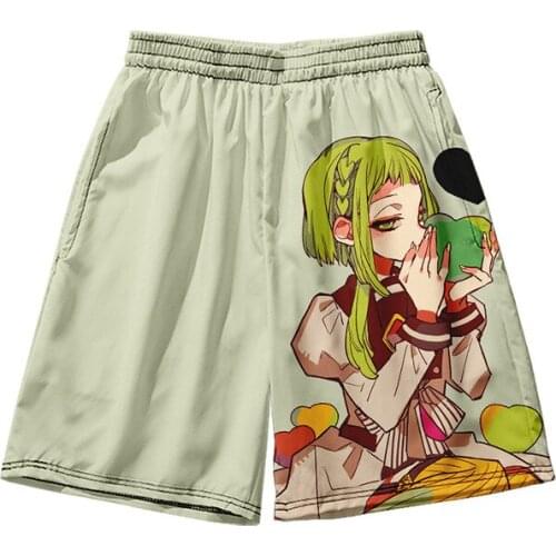 Kimono shorts Toilet-bound Hanako-kun 3d full printed unisex men hip hop streetwear Elastic Waist women casual shorts pants