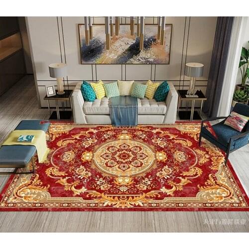 Nordic retro style, royal family, red, personalized art, door mat, non-slip mat, carpet, living room, bedroom, home decoration