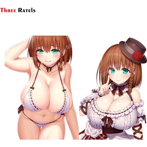 Three Ratels A904 Charlotte Corday Fate Cute Girl Sticker For Bedroom Wall Laptop Decoration Decals With Protected Protected