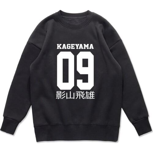 Sweatshirts Anime Haikyuu Cartoon Tobio Kageyama Print Sweatshirt Mens Casual Fashion Hoodies Men Oversize Street Clothing Male