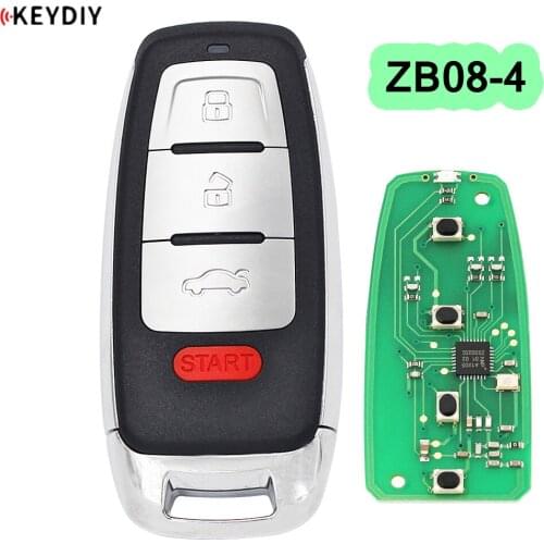 KEYDIY Universal Smart Key ZB08-4 for KD900 KD-X2 Car Key Remote Replacement Fit More than 2000 Models