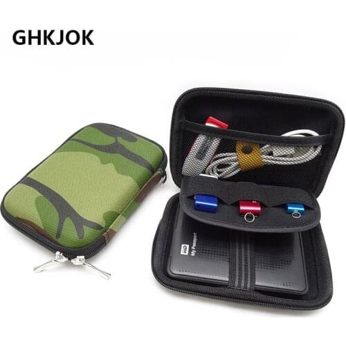 External 2.5 inch Hard Drive Protection Bags for Earphone cable HDD cases Carrying Storage Bags for USB Power Bank Organizer Box