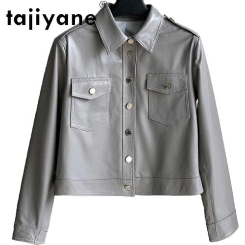 Tajiyane Real Leather Clothes for Women Ladies Woman Genuine Sheepskin Jackets Female Clothing High Quality Femme Veste TN1990
