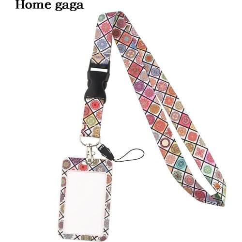 DB476 Yoga Women Lanyard Credit Card ID Holder Bag Student Women Travel Card Cover Badge Car Keychain Gifts Accessories