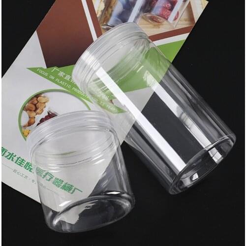 1PC PET Plastic Sealed Storage Jar For DIY Baking Biscuit Packaging Box