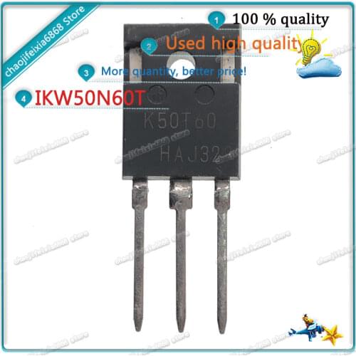 10pcs-50pcs/lot! IKW50N60T K50T60 50N60T TO-247 High-power inverter welding machine IGBT triode Used high quality