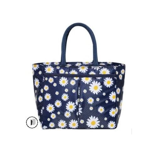 10pcs/lot daisy lunch bag for women flower lunch bag kid school breakfast tote travel picnic bag food portable lunch box