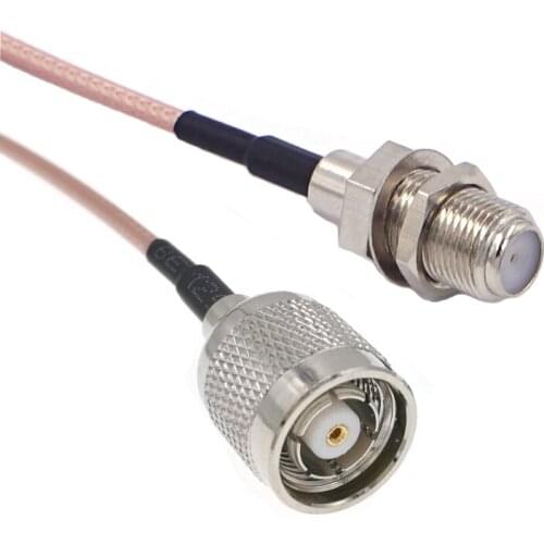 10pcs RP-TNC Male To F-Type Female Jack RG316 8" 20CM RF Pigtail Jumper Cable