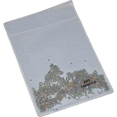 1440 Pieces SS3 - SS30 Diamond Super Glitter Crystal Clear Hotfix Flatback 3D Nail Art Rhinestones For Dancing Dress Decoration