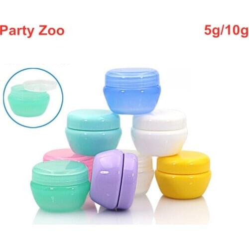 800 X 5g/10g Empty Plastic Travel Cosmetic Jars Makeup Container Mushroom Bottles Vials Face Cream Sample Pots Gel Boxes