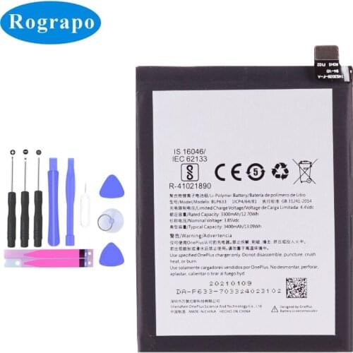 New 3.85V 3300mAh BLP633 Replacement Battery For Oneplus 3T A3010 / One Plus 1+3T Bateria Batterie Cell Phone Batteries