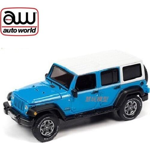 Auto World 1/64 Jeep Wrangler Diecast Collection of Simulation Alloy Car Model Children Toys
