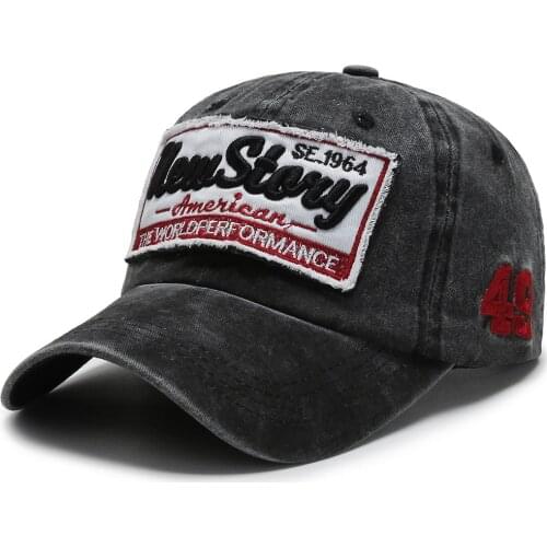 Embroidered Washed Cotton Baseball Cap Regal Black Washed Baseball Cap Motorcycle Hat Mens Ultimate Relaxed Cap