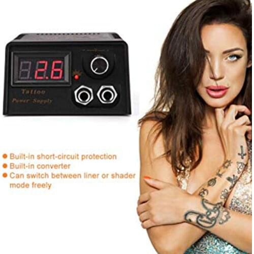 Pro Mini LED Digital Tattoo Power Supply Voltage Transformer Machine Accessories Easy to Carry Durable LCD Display Tattoo Supply