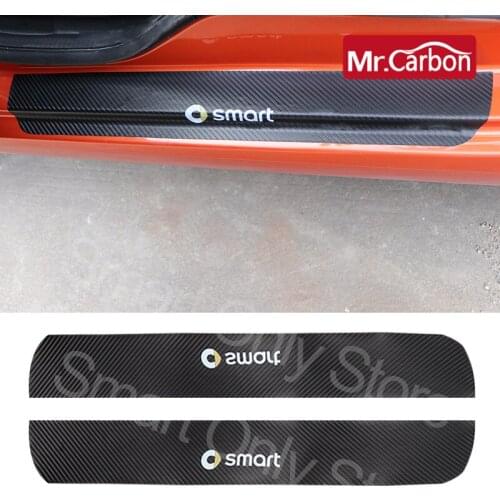 Car Door Threshold Anti-Dirty Decorative Sticker For Mercedes Smart 451 453 Fortwo Car Styling Interior Modification Accessories