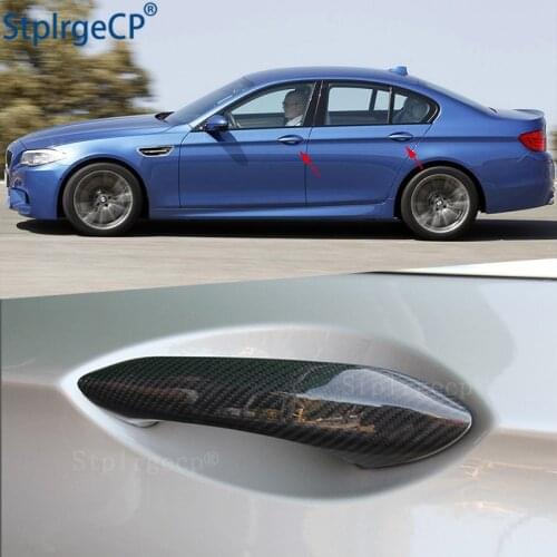 For for BMW M5 F10 2012-2014 Accessories 100% real carbon fiber Auto outer door handle cover