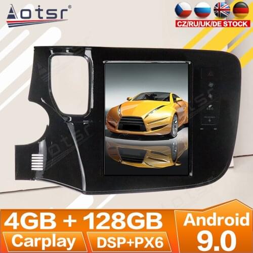 For Mitsubishi Outlander 2014 2015-2018 Android 9 Radio Multimedia Car Cassette Recorder Stereo Player Tesla GPS Navi Head Unit