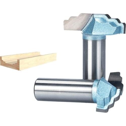 HUHAO 1pc Shank 1/2" Woodworking R Bit Engraving Door Cabinet Engraving Tool Tungsten Carbide Milling Cutter