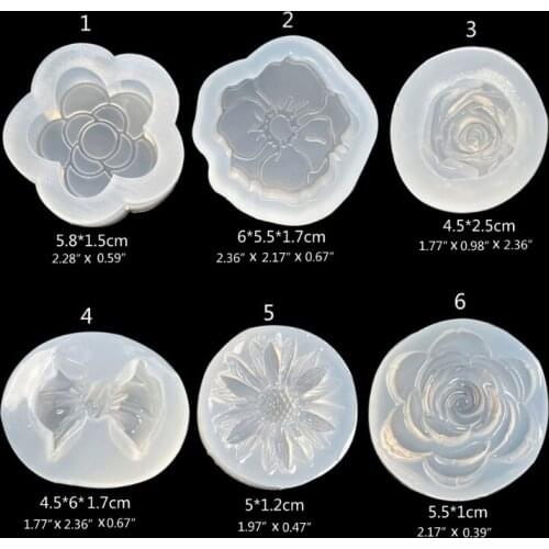 Camellia Rose Flower Silicone Resin Mold is Suitable for Epoxy Resin Casting Diy Jewelry Box Mold Home Decoration Drop Shipping