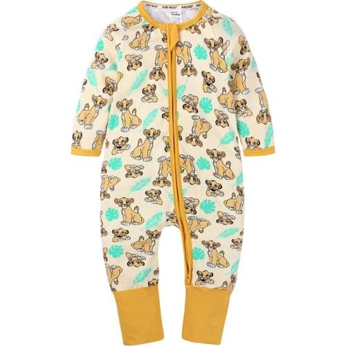 Hot Sale Baby Rompers Summer Newborn Baby Clothes For Girls Boys 100%Cotton Short Sleeve Zipper Toddler Jumpsuit 3-24 Months