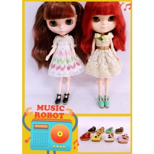 Small leather shoes for blyth doll ,licca doll ,Holala dolls shoes size 2.8cm