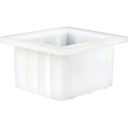 Small Square Silicone Soap Mold White Strong Bar Moulds