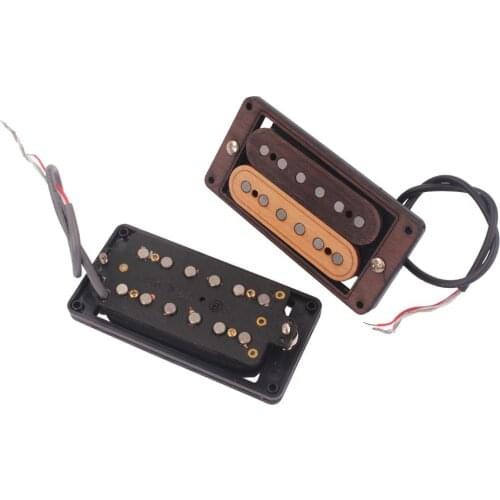 Hand Wound Humbucker Set Wood And Fiber Alnico GMC70