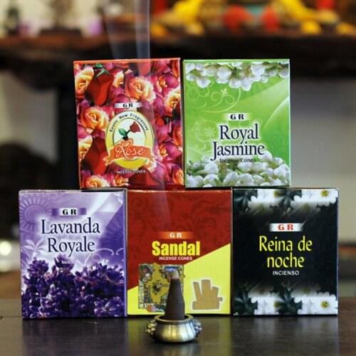 India Incense Natural India Sandalwood Tower Incense Cones Tibetan Incense Indoor Aromatherapy Scents for Home buddhist